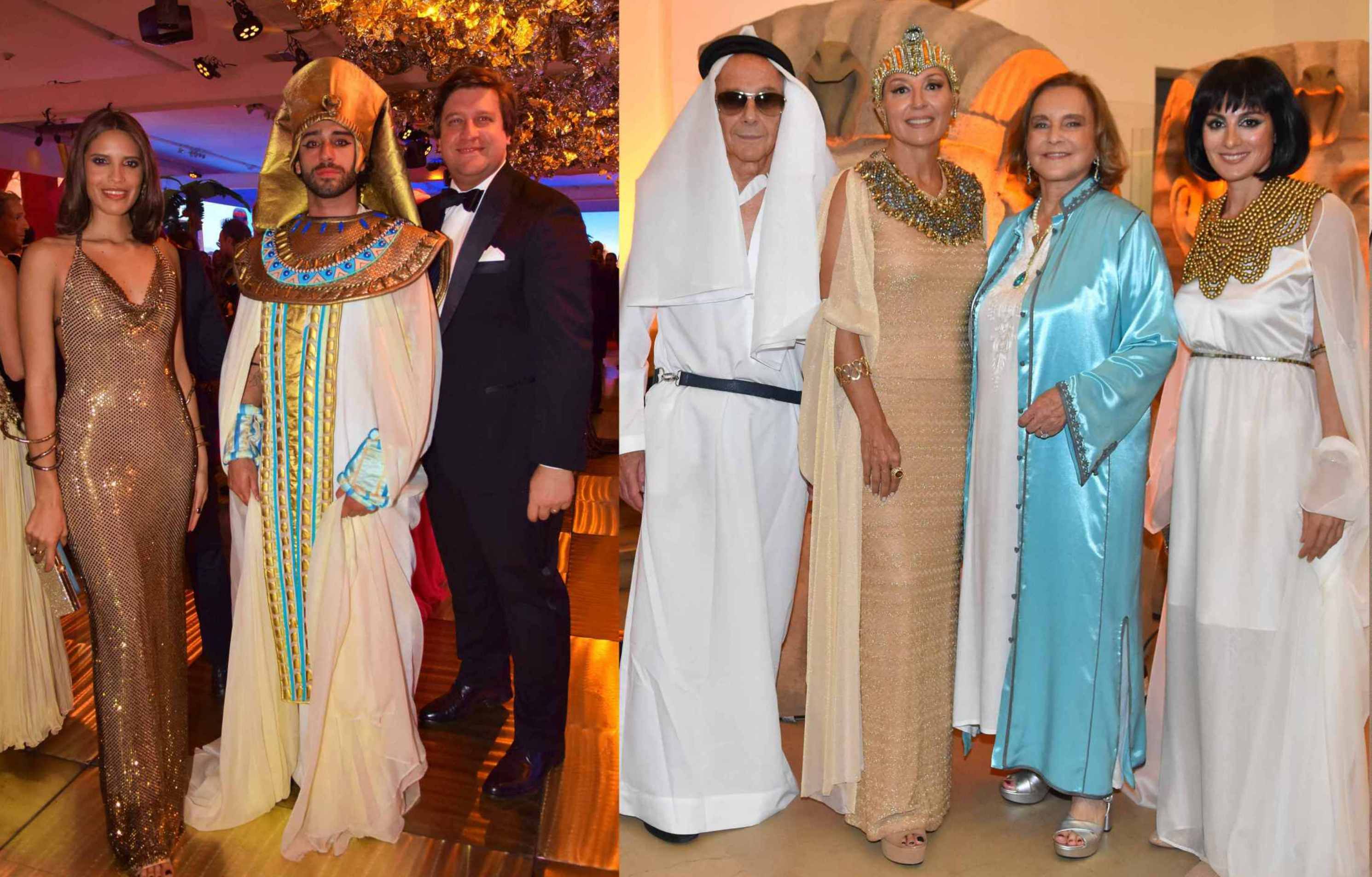 Taina y Georgie Neuss (izq.); Máximo Flugelman, Daniela Macuzzi de Saguier, Teresa de Bulgheroni, y Sofía Pinto.