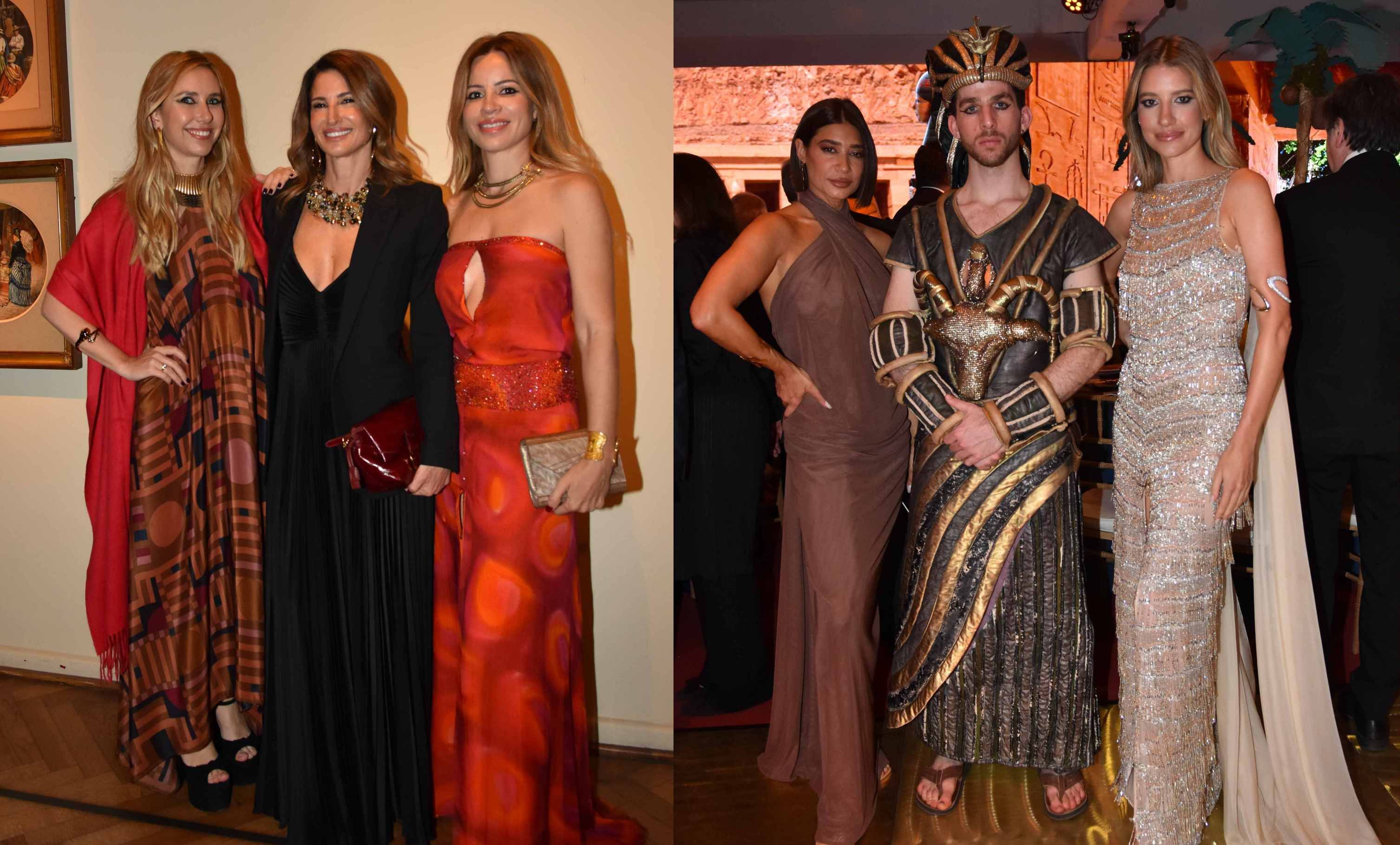 María Calcaterra, Julia Tonconogy, y Nuria Quintela (izq.); Angie Landaburu y una amiga.