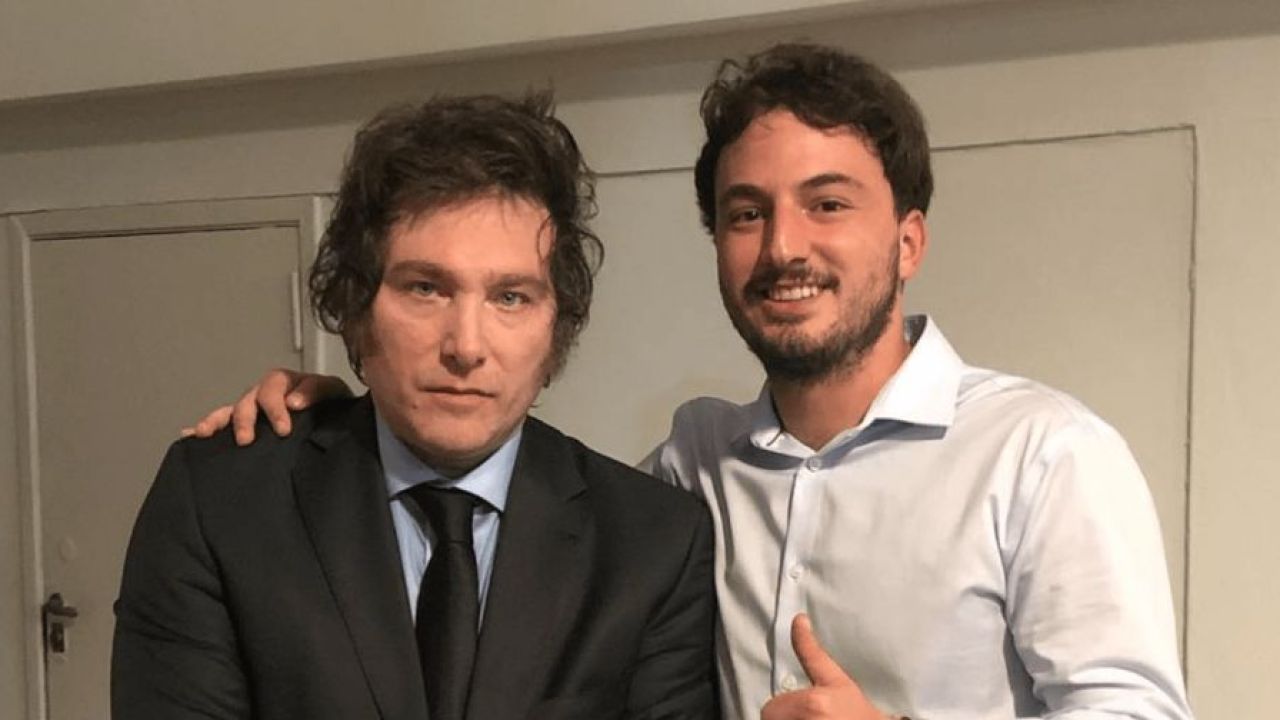 Javier Milei y Agustin Romo | Foto:CEDOC