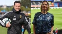 Lionel Scaloni y Ángela Lerena