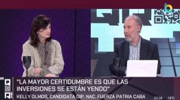 Kelly Olmos en el piso de QR!