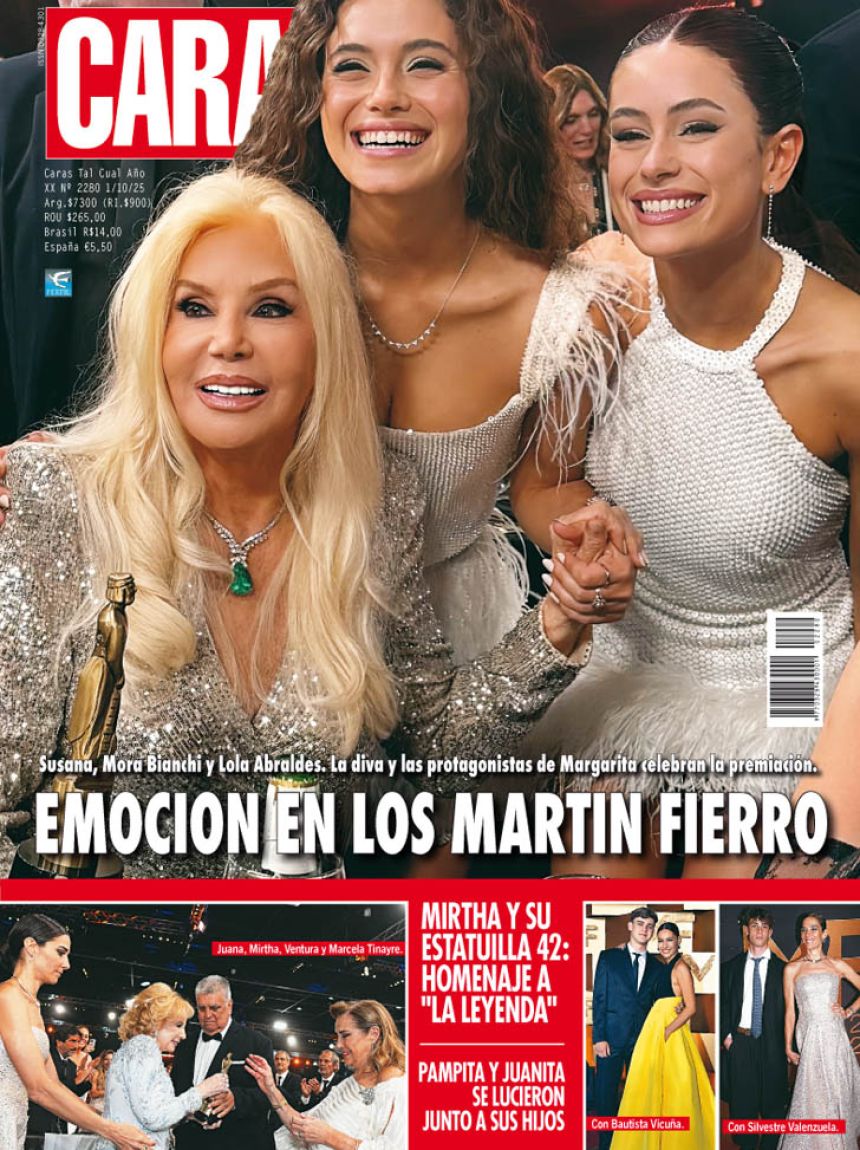 Emoción en los Martín Fierro 