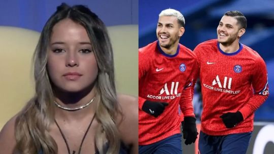 Zoe Bogach, Leandro Paredes y Mauro Icardi