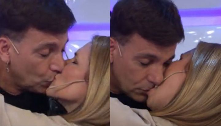 Historia de amor, complicidad y chape fogoso en vivo: el reencuentro de Fernanda Iglesias y Martín Bossi