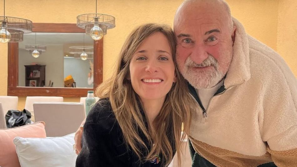 Julieta Prandi y su papá, Eduardo