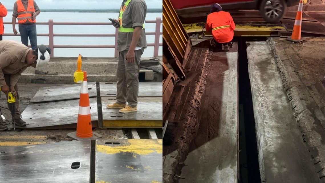 Avanzan las obras en el puente General Belgrano: Vialidad Nacional completó el 50% del recambio de juntas