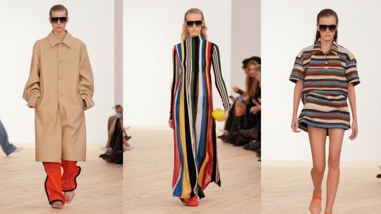 Jack McCollough y Lazaro Hernández debutan en Loewe con un manifiesto de color, cuero y nuevas proporciones