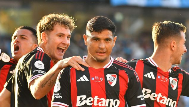 Maxi Salas marcó el gol del triunfo en River vs Racing
