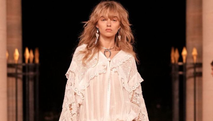 Isabel Marant revive el boho parisino con botas pirata y un front row mediático en París Fashion Week