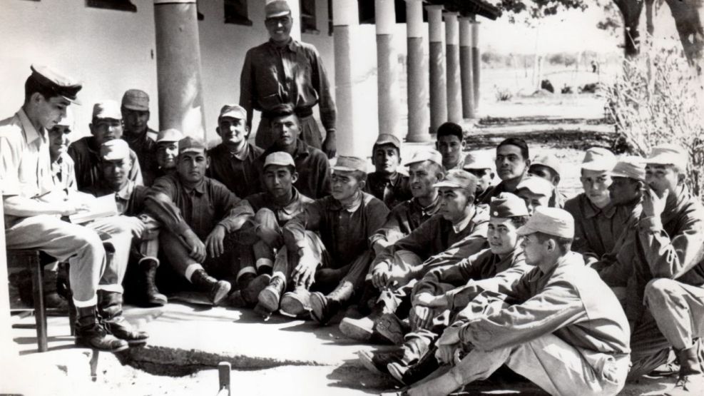 Conscriptos en el Regimiento de Monte 29 de Formosa