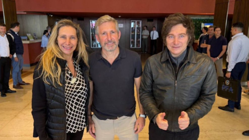 Milei, Karina y Frigerio 