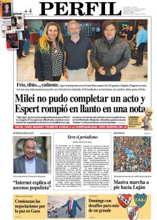 La tapa del Diario PERFIL del domingo 5 de octubre de 2025