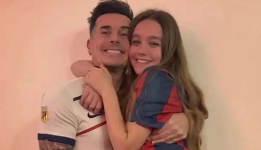 Hernán Caire y su hija Valentina
