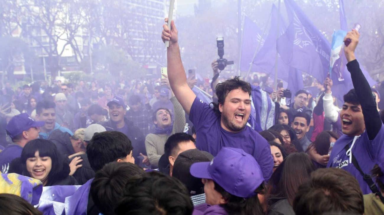 Acto de Milei en el Movistar Arena  previa.