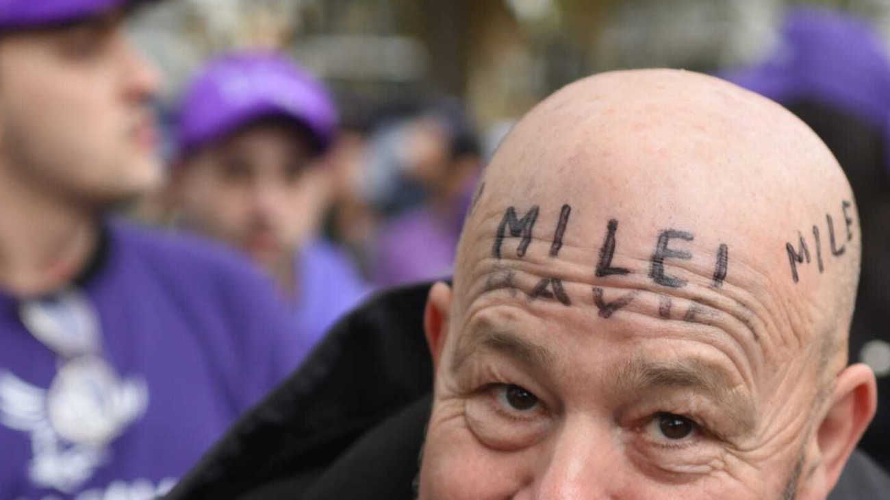 Acto de Milei en el Movistar Arena  previa.