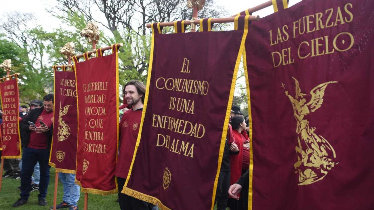 Acto de Milei en el Movistar Arena  previa.