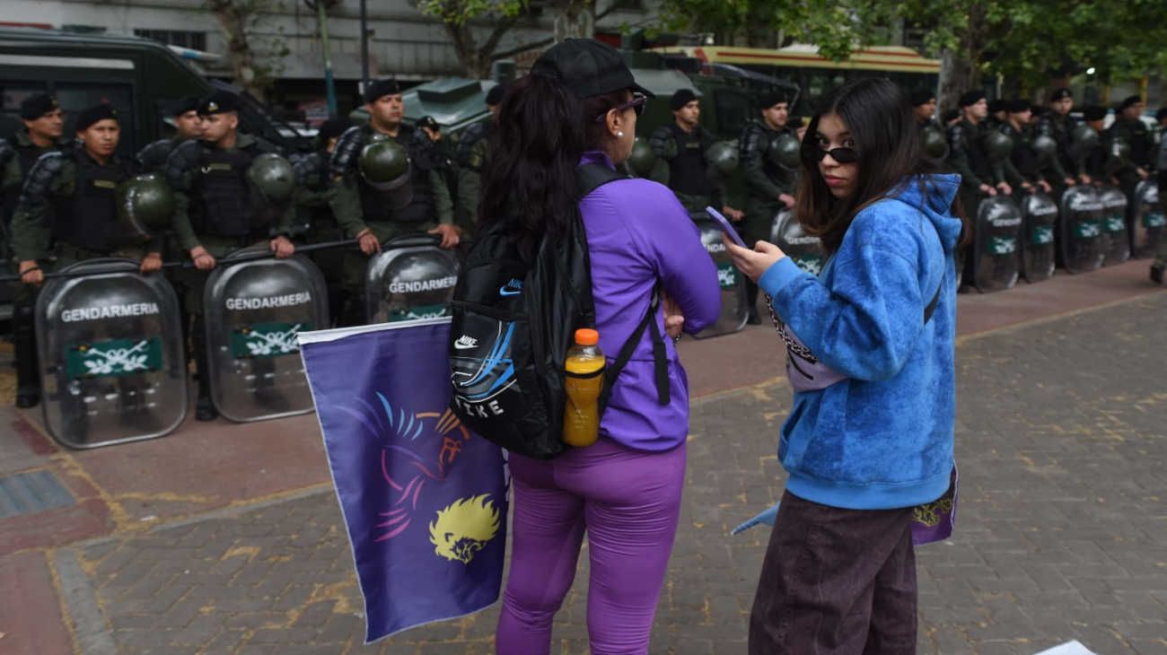 Acto de Milei en el Movistar Arena previa.