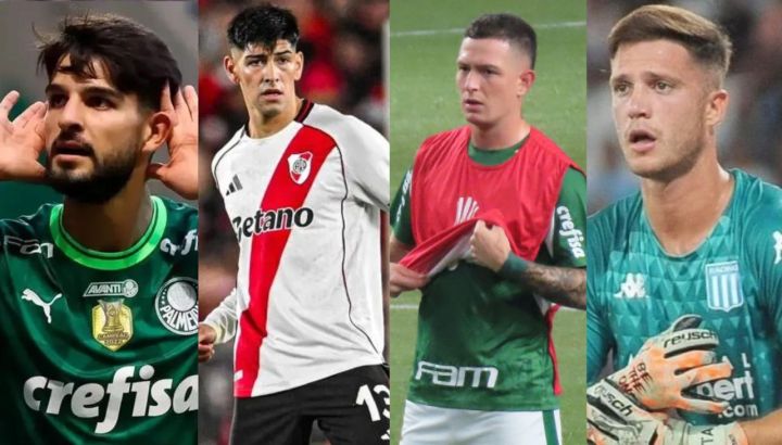 José Manuel López, Lautaro Rivero, Aníbal Moreno y Facundo Cambeses