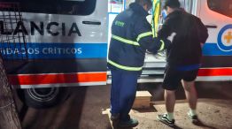 El joven asistido tras el ataque