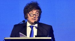 Milei en la inauguración de la fábrica de Lamb Wescom 07102025