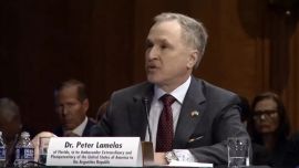 Peter Lamelas, new US ambassador to Argentina, arrives in Buenos Aires