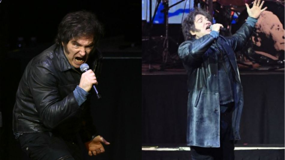 Javier Milei en el Movistar Arena