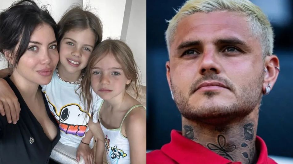 Wanda Nara, Francesca, Isabella y Mauro Icardi