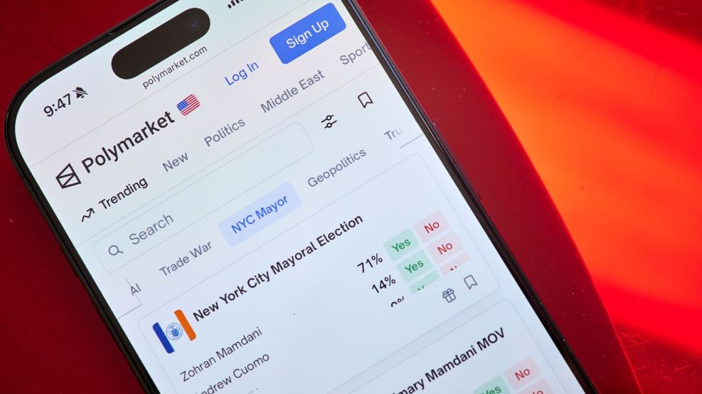 The Polymarket website. 