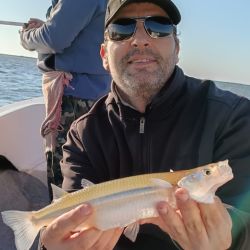 Es clave usar boyas chicas a medianas, con colores claros con mejor funcionamiento. Aparejos livianos y sutiles, con un peje que come más firme pero sigue estando algo mañoso. Los piques se dan tanto cerca de la lancha como lejos, sin dudas, una laguna muy poblada.