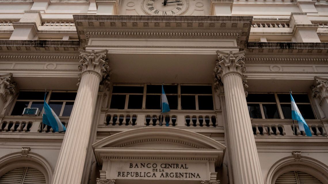 The Central Bank of Argentina in Buenos Aires, Argentina.