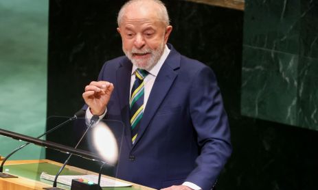 Luiz Inacio Lula da Silva during the United Nations General Assembly in September.