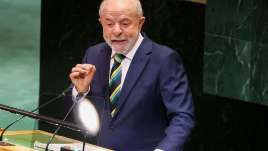 Luiz Inacio Lula da Silva during the United Nations General Assembly in September.