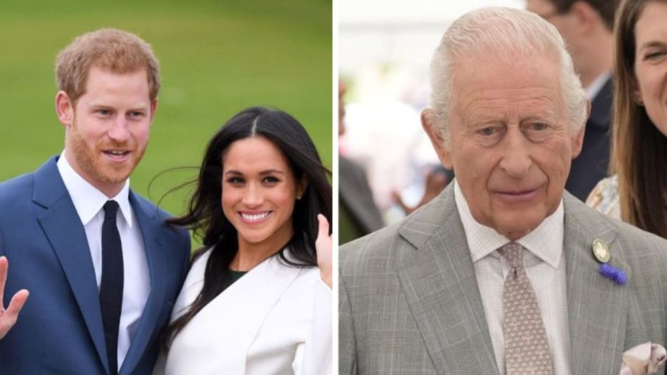 Rey Carlos, Meghan Markle, Príncipe Harry