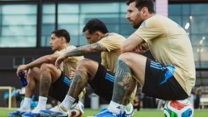 Lionel Andrés Messi con la Selección Argentina en Miami