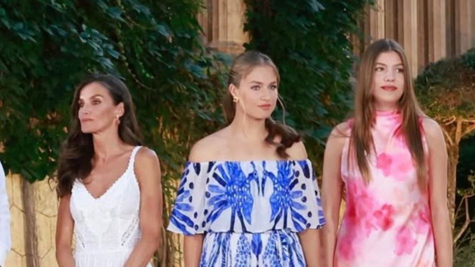 Letizia Ortiz y sus hijas, Leonor y Sofía