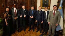 El presidente Javier Milei se reunió hoy en Casa Rosada con directivos de OpenAI 10102025