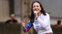 María Corina Machado en las manifestaciones del pasado 9 de enero en Venezuela. 