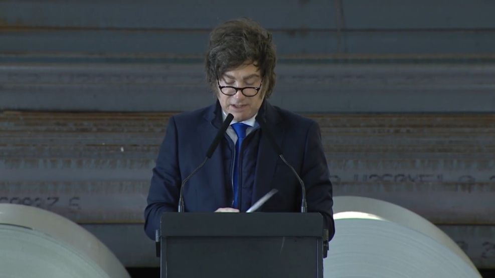 Javier Milei en San Nicolás