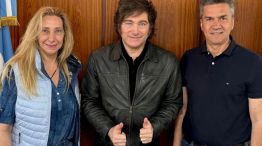 Karina Milei, Javier Milei y Leandro Zdero