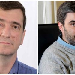 Marcos Novaro y Fernando Fagnani. | Foto:Cedoc