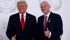 Infantino y Trump