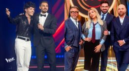 Nicolás Behringer, Nico Occhiato, Wanda Nara y los jurados de Masterchef Celebrity