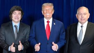 Milei, Trump y Werthein 14102025