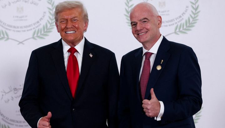 Infantino y Trump