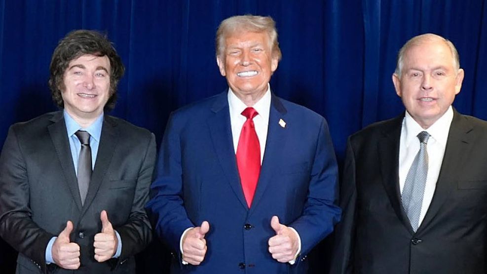 Milei, Trump y Werthein 14102025