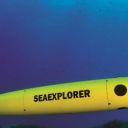 El vehículo submarino autónomo (AUV, por sus siglas en inglés) Glider (Alseamar SEAEXPLORER X2).