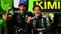 Kimi Antonelli y George Russell