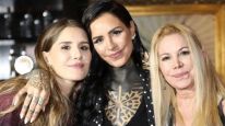 Cande y Mica Tinelli junto a su madre Soledad Aquino