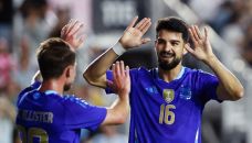 Flaco López con la Selección Argentina