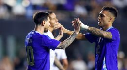 Lautaro Martínez con la Selección Argentina